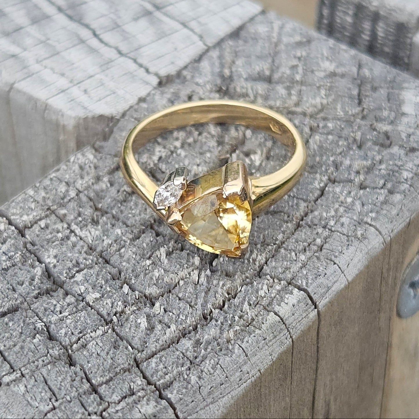 Trillian Citrine and Diamond Dress Ring