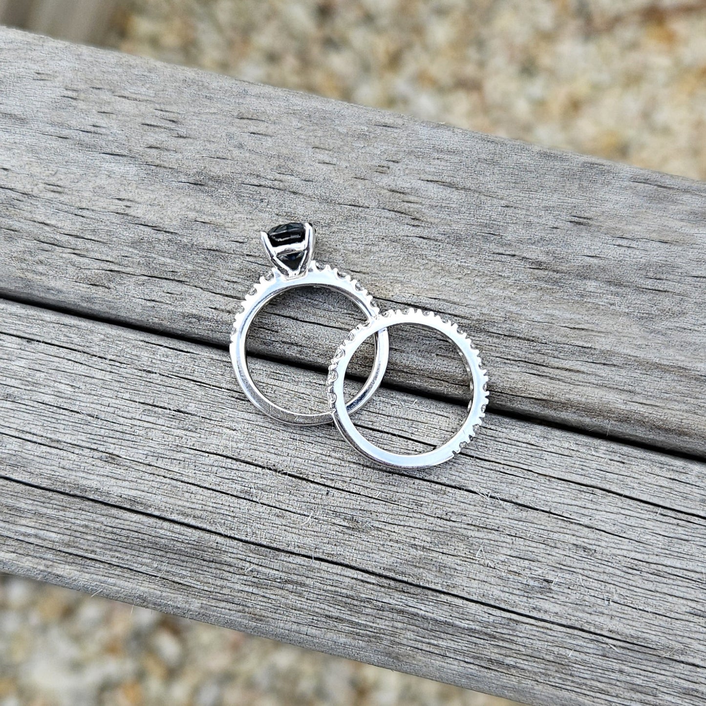 Claw set Diamond wedding ring