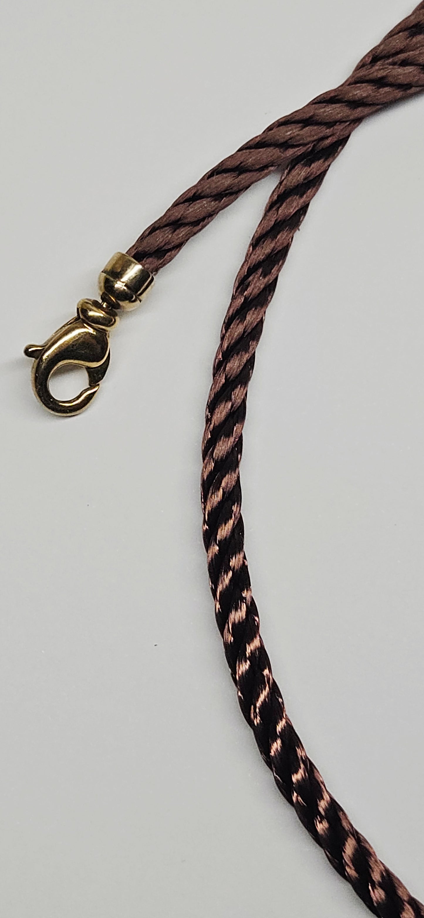 Chocolate Stainless Steel Woven Necklet