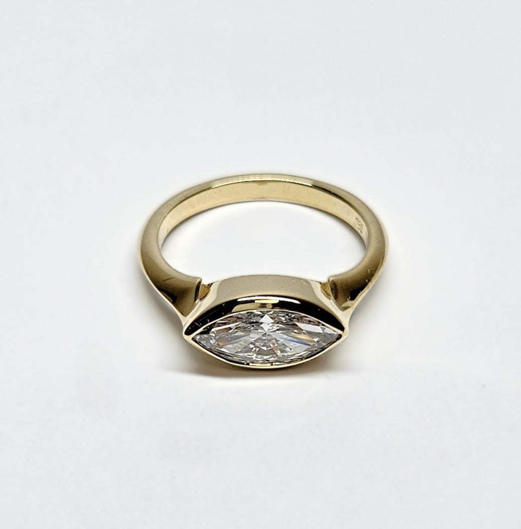 Marquise Lab-Grown Diamond Ring