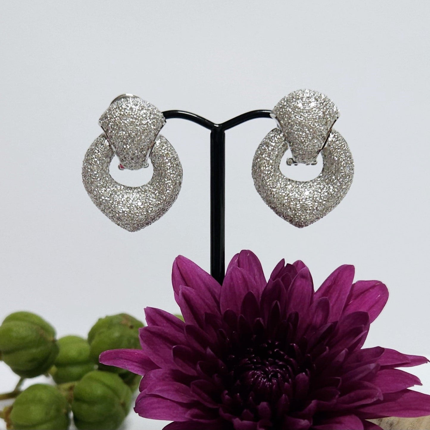 Diamond Pave set Fancy Earings