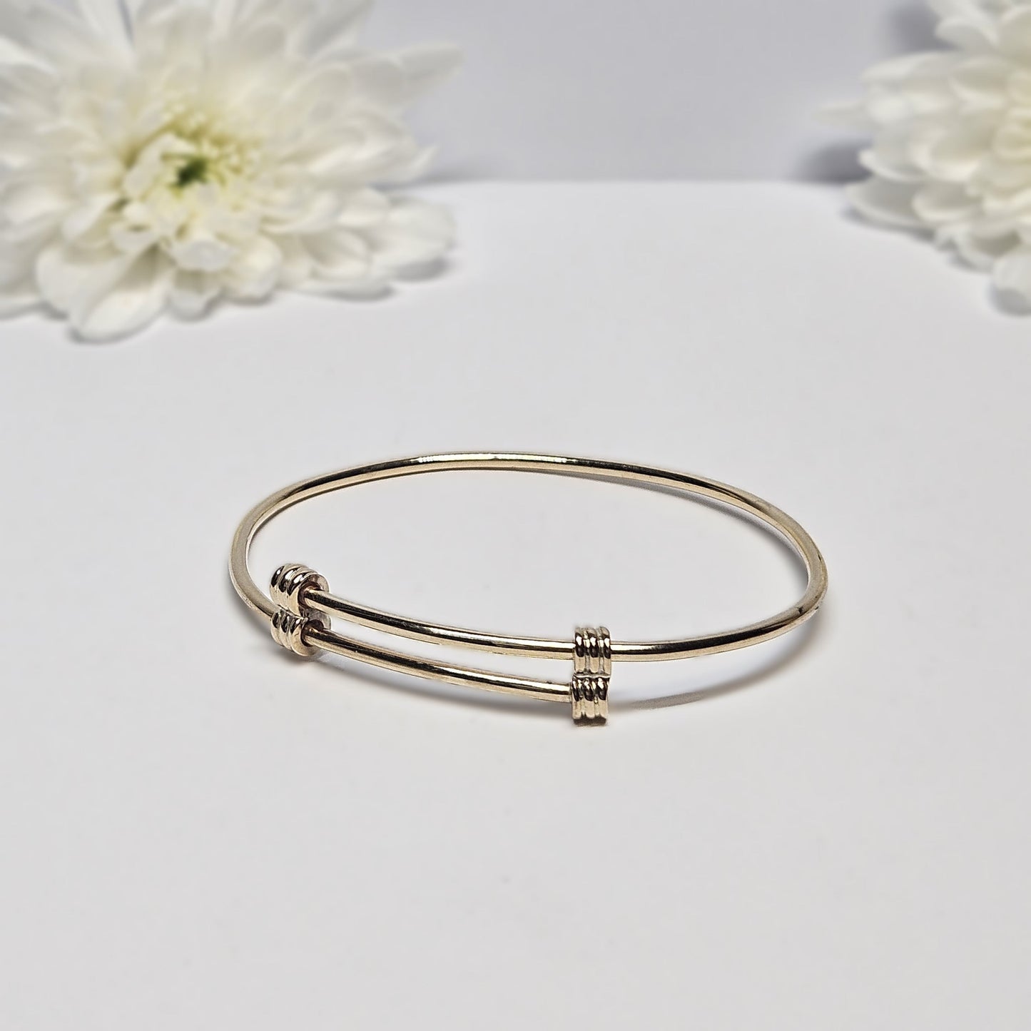 Unisex overlapped adjustable bangle