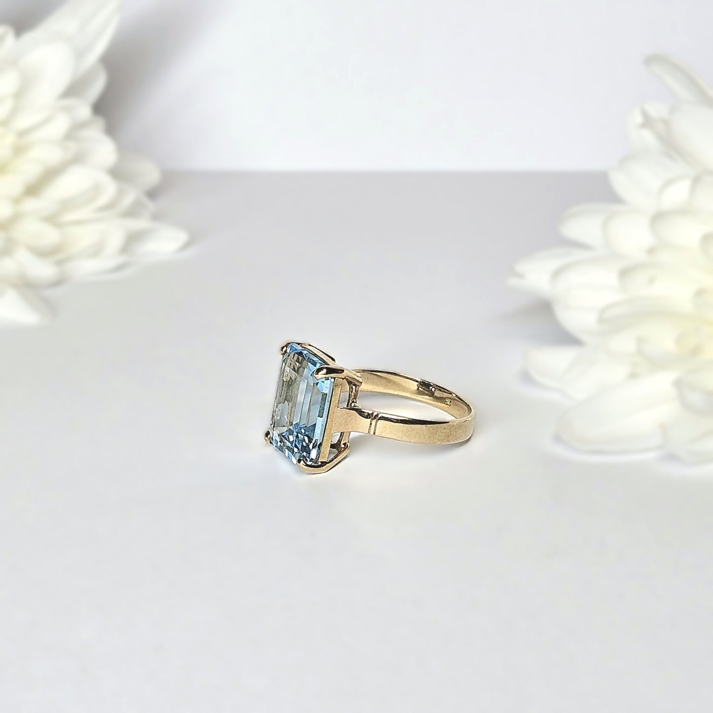 Emerald cut Topaz Dress Ring