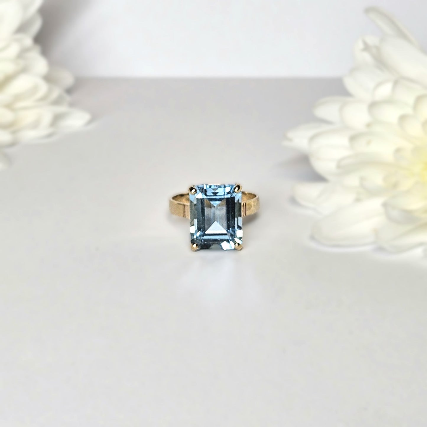 Emerald cut Topaz Dress Ring