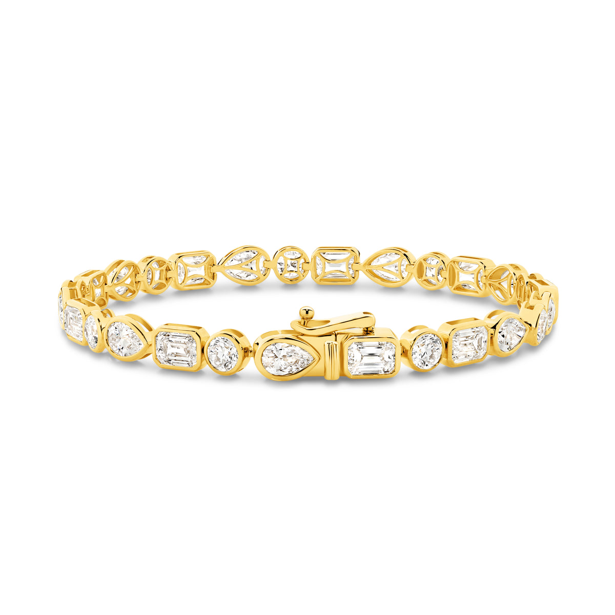 Multi-faceted Diamond Bracelet