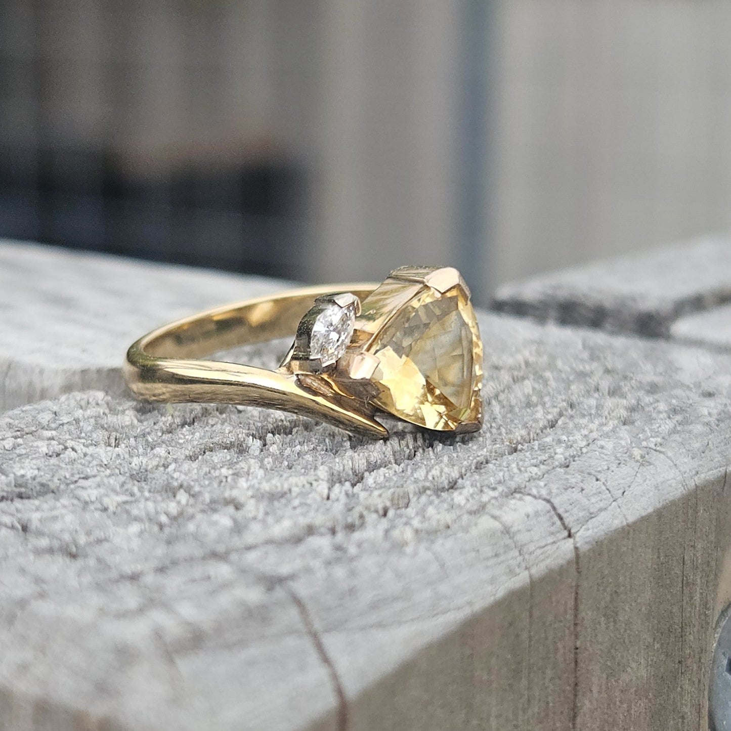 Trillian Citrine and Diamond Dress Ring