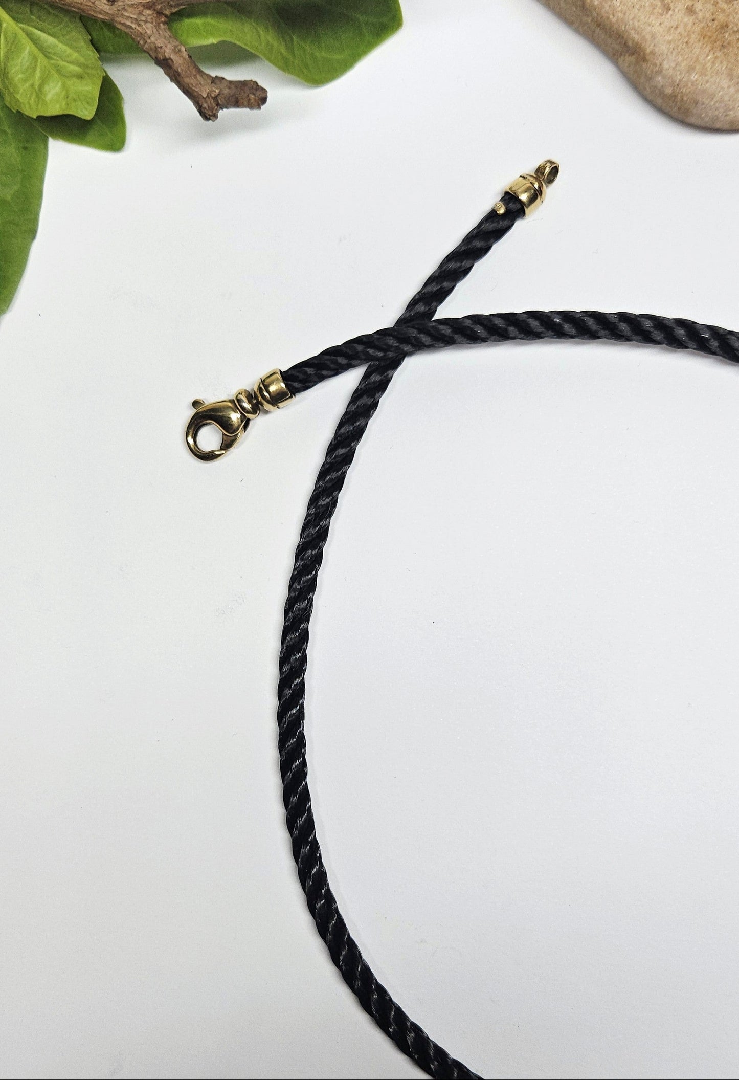 Black Stainless Steel Woven Necklet