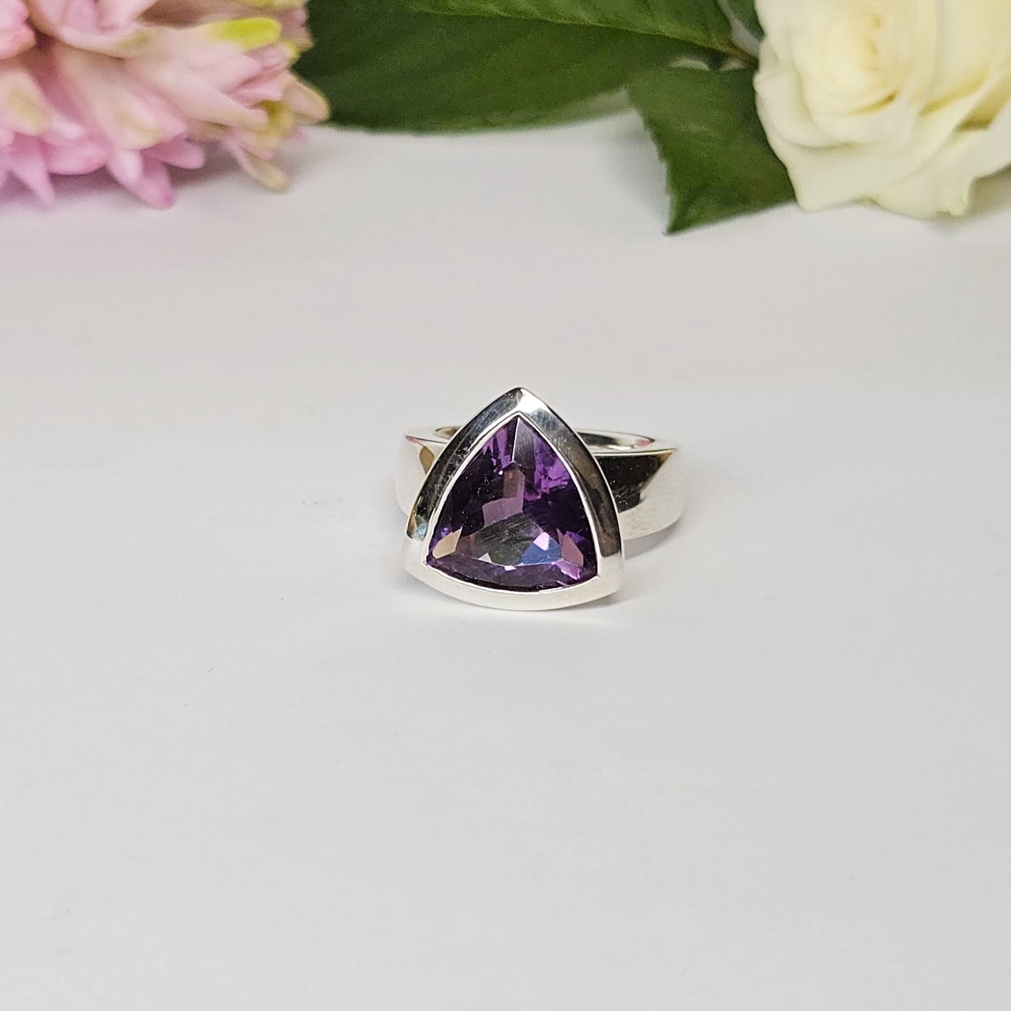 Trillian cut Amethyst Dress Ring