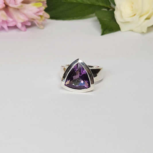 Trillian cut Amethyst Dress Ring