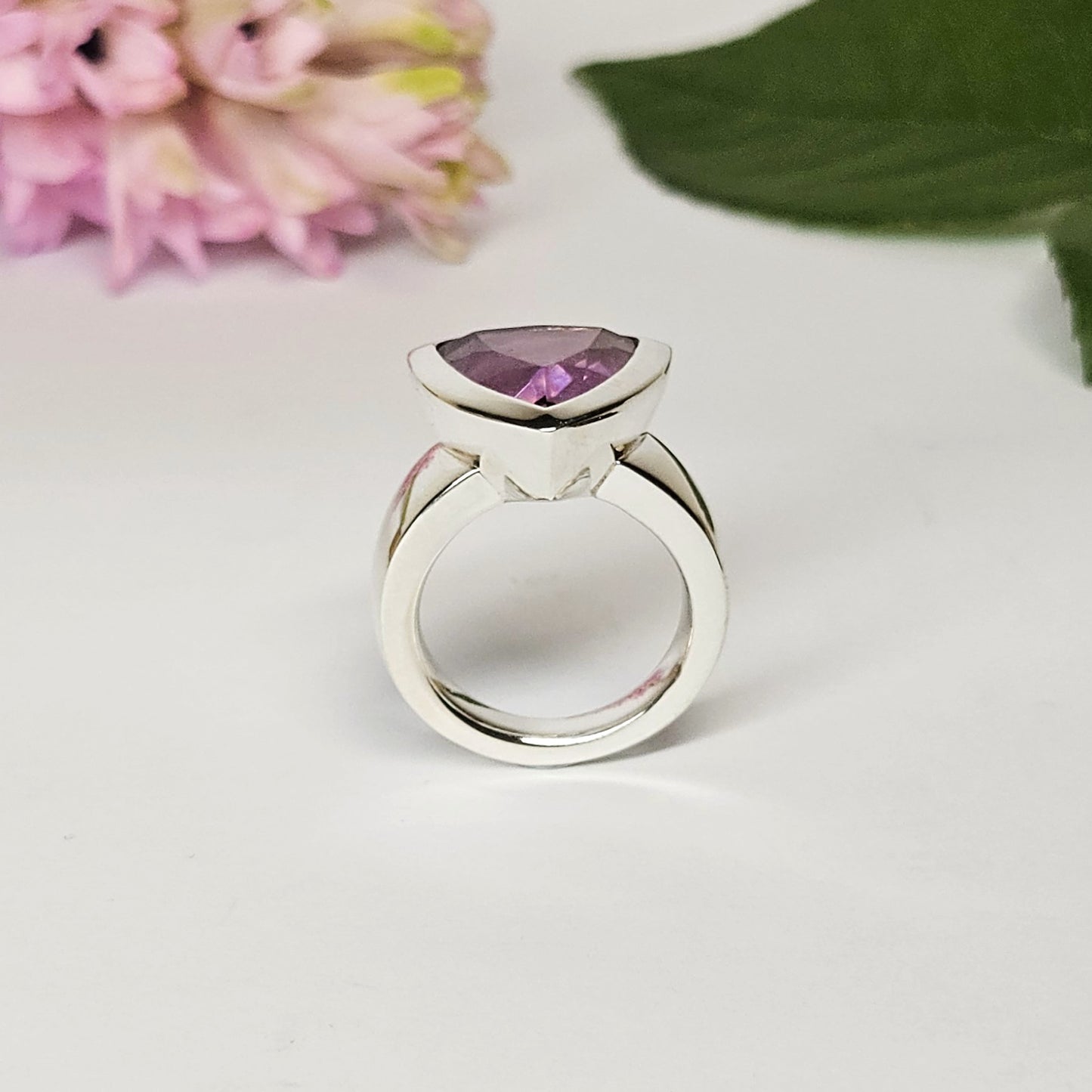 Trillian cut Amethyst Dress Ring