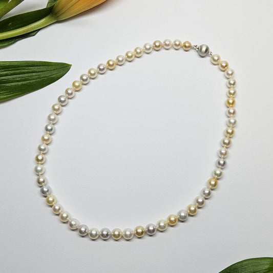 Multi-tone South Sea Pearl Strand