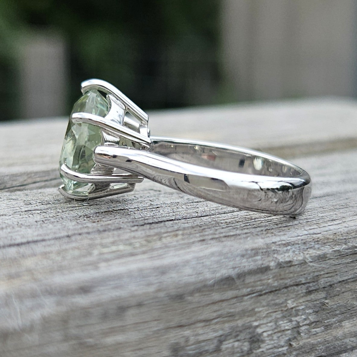 Mint Green Quartz ring
