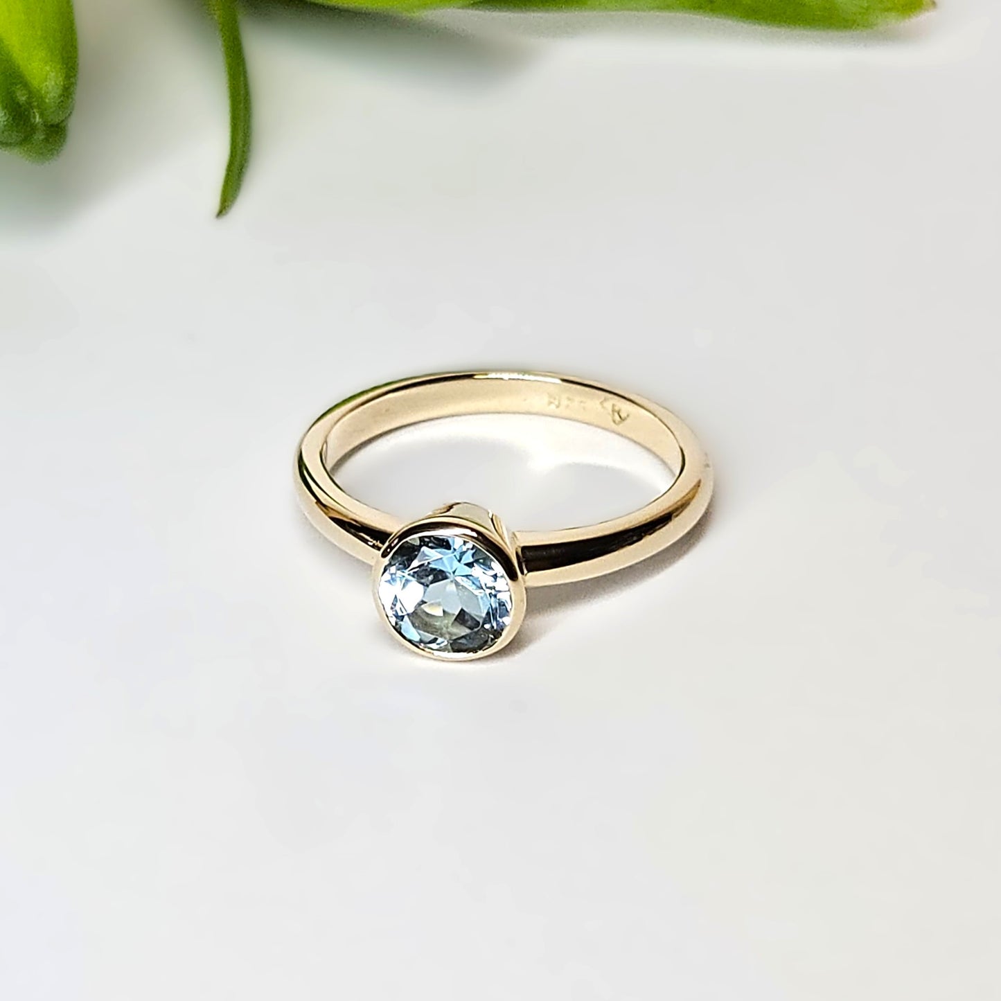 Swiss Topaz Bezel Set Ring