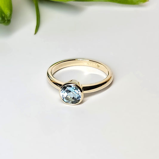 Swiss Topaz Bezel Set Ring