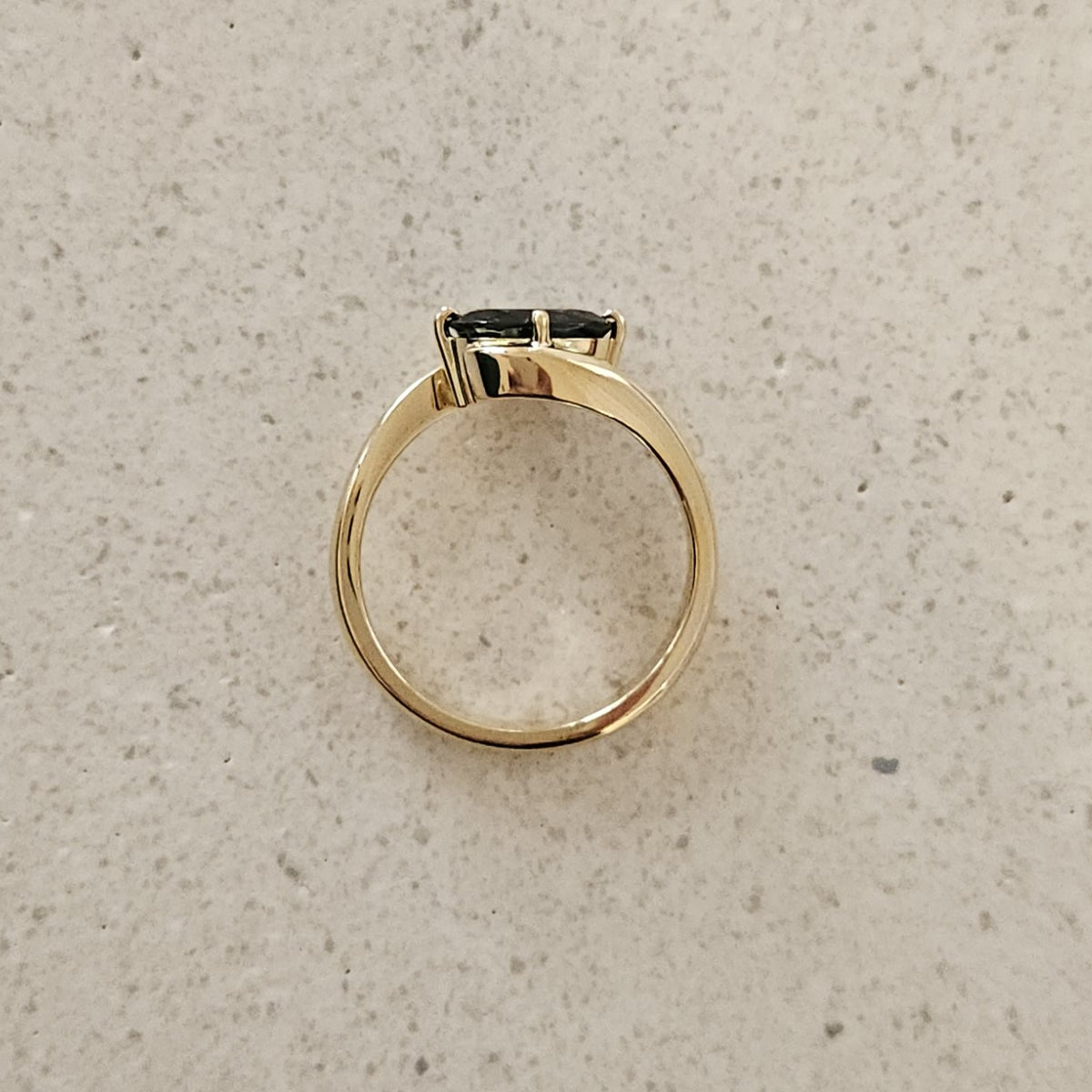 Sweeping Sapphire Ring