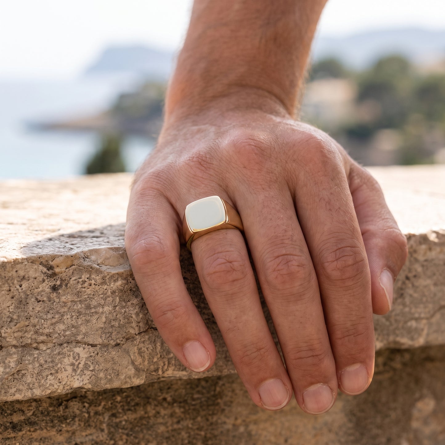 Cushion Shaped Signet ring