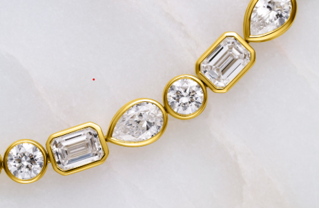 Multi-faceted Diamond Bracelet