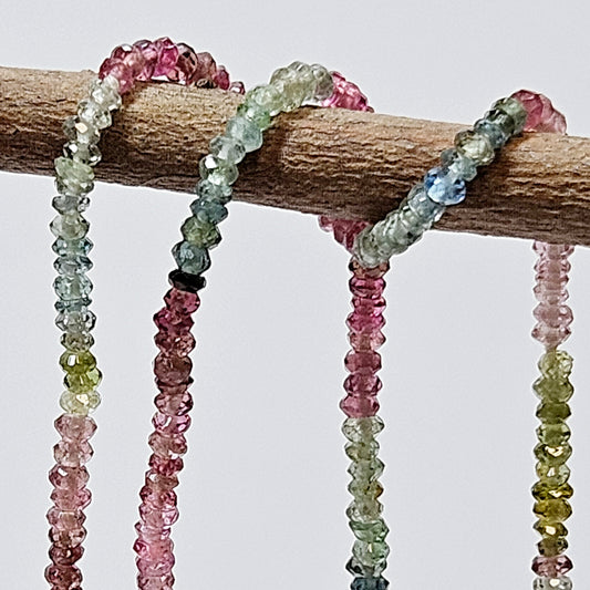 Tourmaline multi-coloured necklet