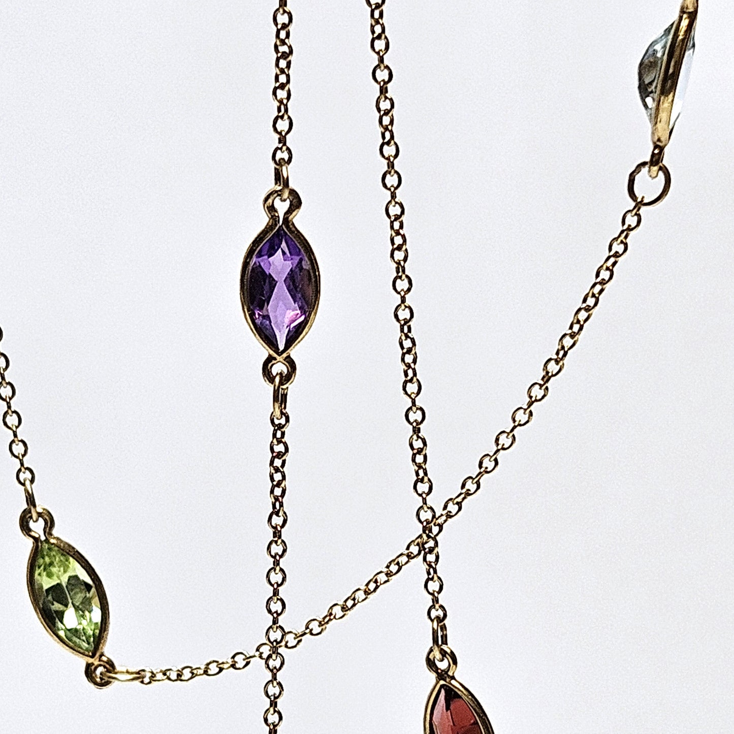 Multi coloured Semi-precious stone necklet