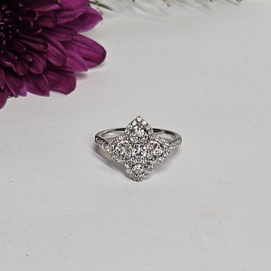 Art deco style Diamond set dress ring